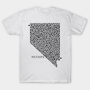 State of Nevada Maze T-Shirt